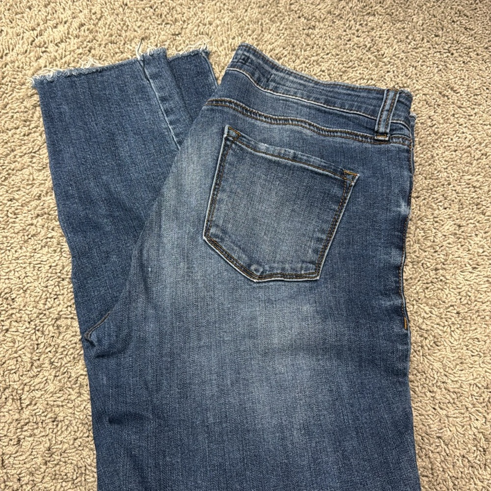 High rise skinny jeans